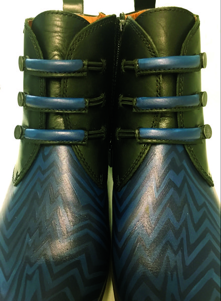 blue and black design