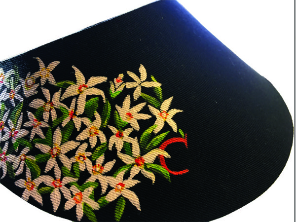 cCitrus design on golf visor