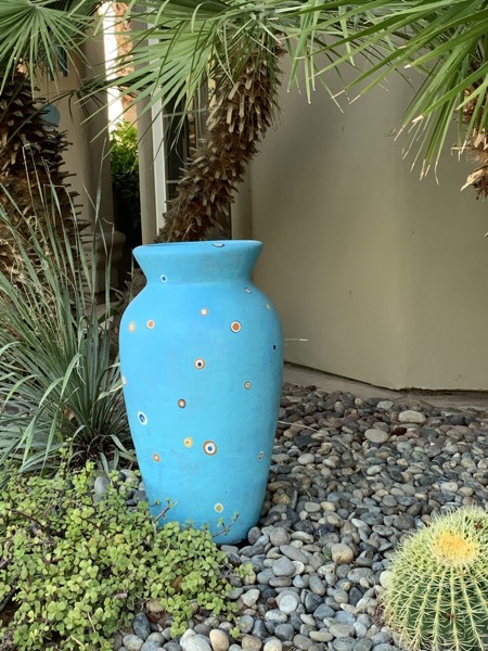 Tall flower pot