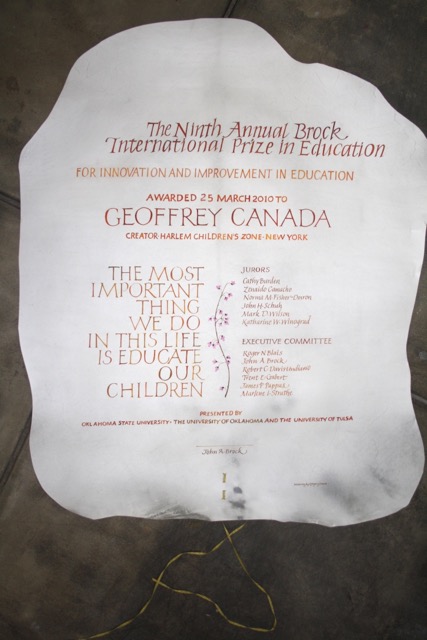 Brock Award, 2010, gouache on vellum