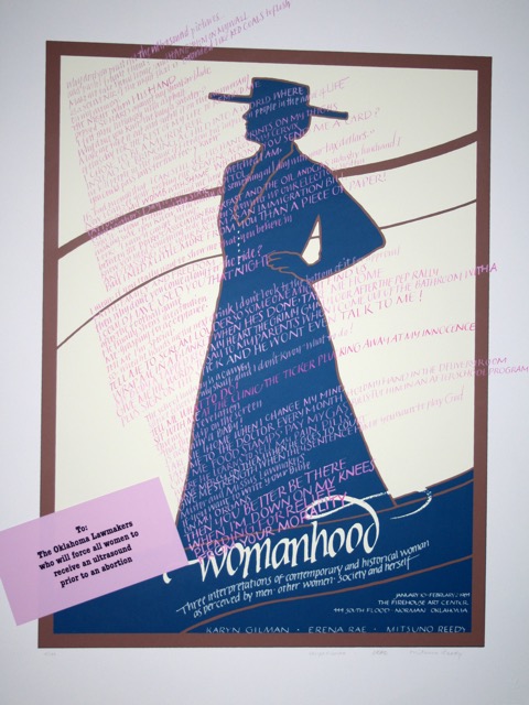 To Oklahoma Lawmakers, Screenprint, colored pencil